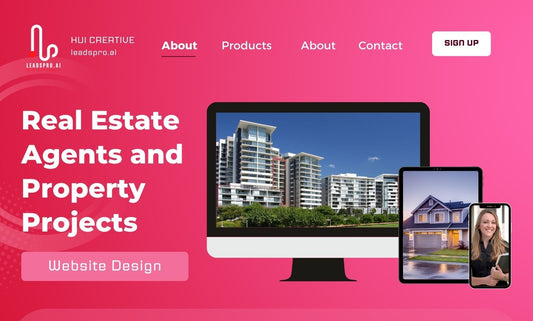 Website Design for Realtor Real Estate Agents and Property Projects | website | bigcommerce, shopify, squarespace, website, wix, woocommerce, wordpress | Hui Creative Services Inc