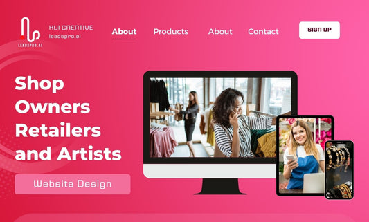 Website Design for Shop Owners Retailers and Artists | website | bigcommerce, shopify, squarespace, website, wix, woocommerce, wordpress | Hui Creative Services Inc