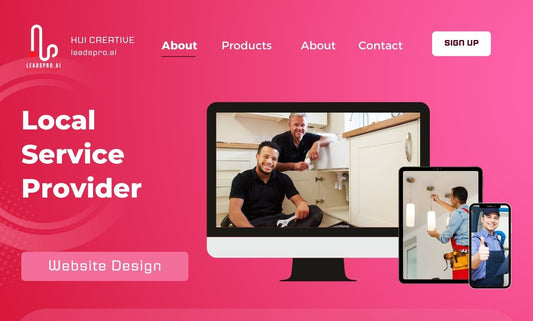 Website Design for Local Service Providers | website | bigcommerce, shopify, squarespace, website, wix, woocommerce, wordpress | Hui Creative Services Inc