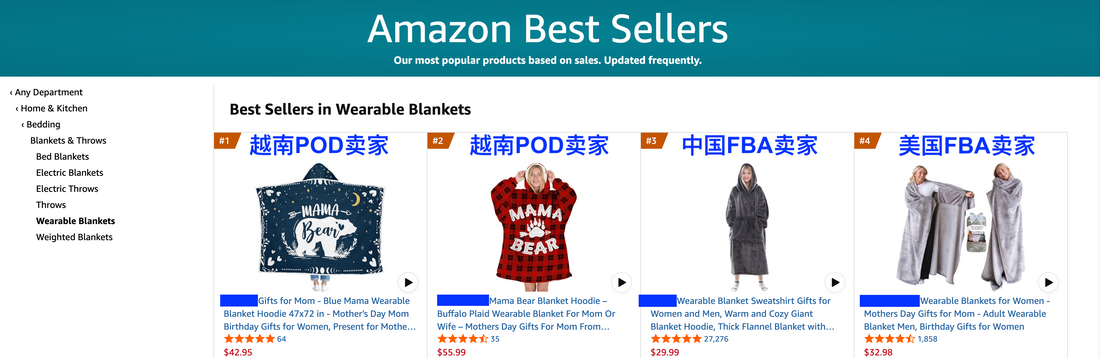 Vietnamese Sellers Take Over Amazon Best Sellers on Mother’s Day, Forcing Top Chinese Sellers to Step Aside