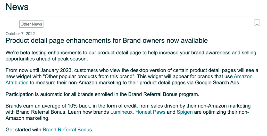 What is Amazon Product Detail Page Enhancements for Brand Owners and How to Activate Other Popular Products from This Brand" Placement on Amazon