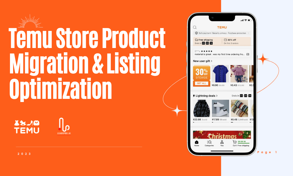 Temu Store Product Migration & Listing Optimization