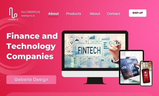 Website Design for Fintech Finance Investment and Technology Companies | website | bigcommerce, shopify, squarespace, website, wix, woocommerce, wordpress | Hui Creative Services Inc