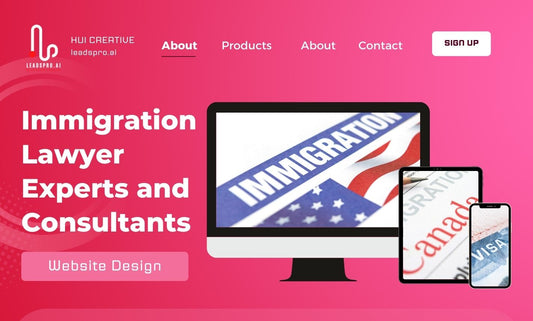 Website Design for Immigration Lawyer Experts and Consultants | website | bigcommerce, shopify, squarespace, website, wix, woocommerce, wordpress | Hui Creative Services Inc
