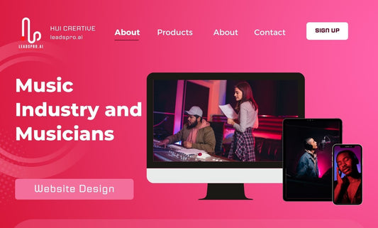 Website Design for Music Industry and Musicians | website | bigcommerce, shopify, squarespace, website, wix, woocommerce, wordpress | Hui Creative Services Inc