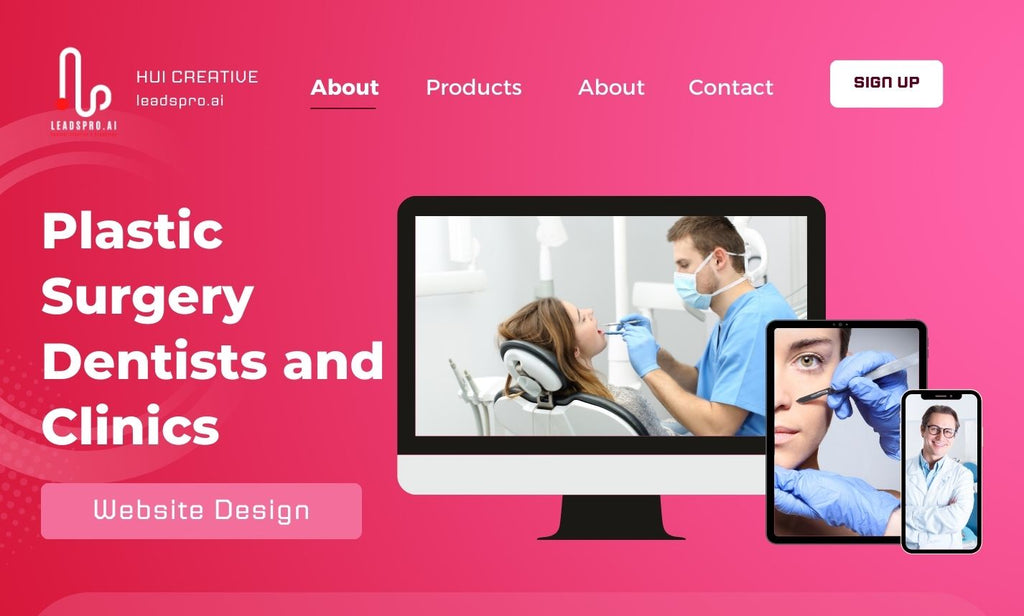 Website Design for Plastic Surgery Dentists and Clinic | website | bigcommerce, shopify, squarespace, website, wix, woocommerce, wordpress | Hui Creative Services Inc