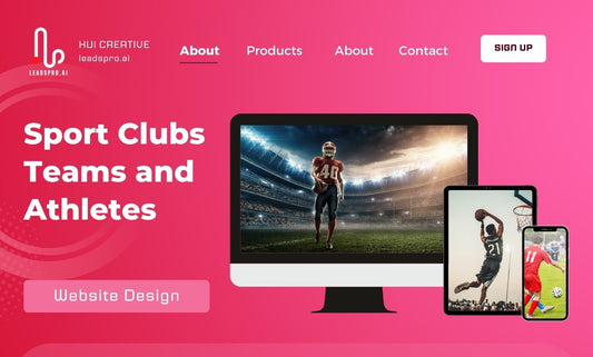 Website Design for Sport Clubs Teams and Athletes | website | bigcommerce, shopify, squarespace, website, wix, woocommerce, wordpress | Hui Creative Services Inc